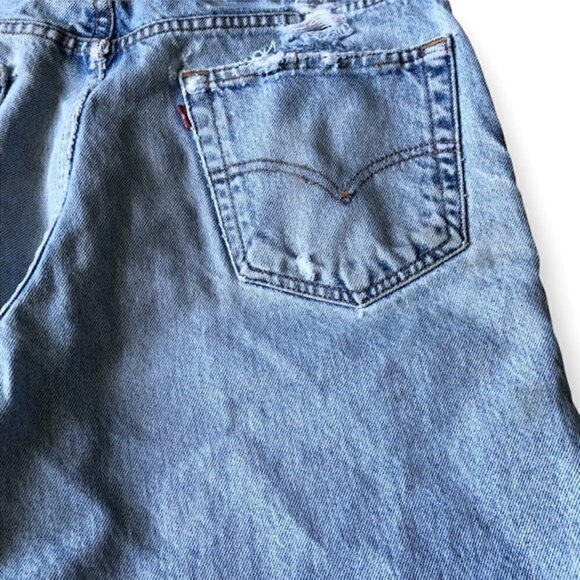 Levi's 550 Jeans Vintage 90s Relaxed Fit Distressed Size 8 - Picture 11 of 16